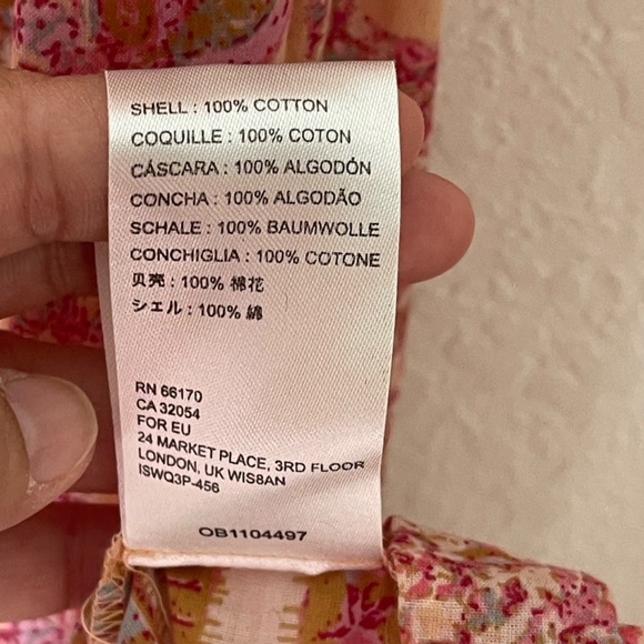 Free People Tangier Floral Maxi Dress Size L Multicolor Babydoll Lightweight - Picture 12 of 12